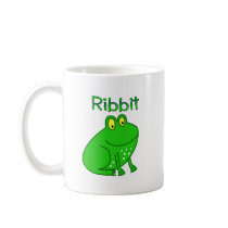 Frog Ribbit mugs by AllPetsStore Frog Ribbit mugs