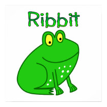 Frog Ribbit posters