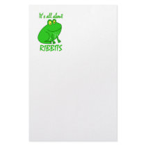 Frog Ribbits Stationery Paper