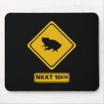 frog road sign mousepads