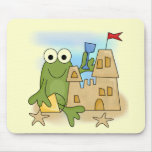 Frog Sand Castle Tshirts and Gifts Mouse Pads