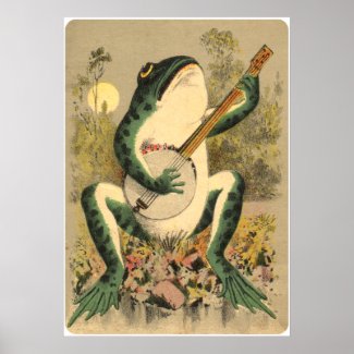 Frog Serenade Poster
