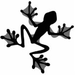 Frog Silhouette Cut Out Sculpture