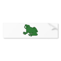 Frog Silhouette Froggy Jump Amphibians Hop bumper stickers by inquester Frog Silhouette Froggy Jump Amphibians Hop bumper stickers
