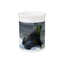 Frog Sitting By A Pool Pitchers