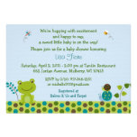Frog Snail Bug Baby Shower Invitations