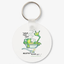 Frog Soup keychains by aaronlopresti Frog Soup keychains