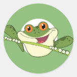 Frog Spot Round Stickers