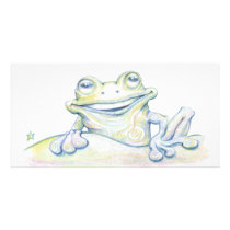 Frog Swirl photo cards