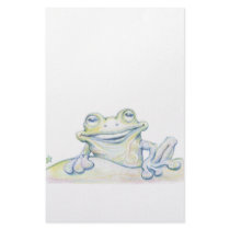 Frog Swirl stationery