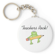 Frog Teachers Rock keychains