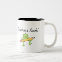 Frog Teachers Rock Mug