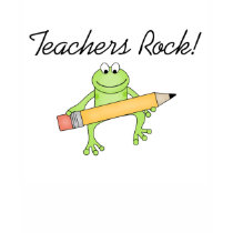 Frog Teachers Rock t-shirts by school_teacher Frog Teachers Rock t-shirts