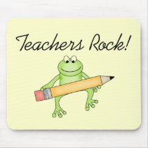 Frog Teachers Rock Tshirts and Gfits Mouse Mats