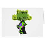 Frog Tree Hugger Greeting Cards