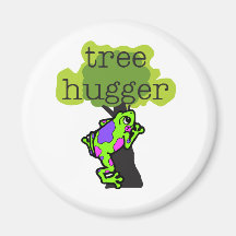 Frog Tree Hugger Refrigerator Magnets