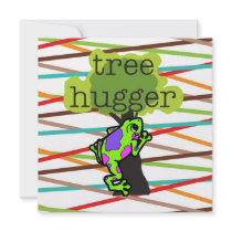 Frog Tree Hugger T-shirts and Gifts Custom Invites