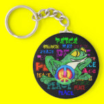 Frog with a peace Sign keychains