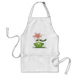 Frog with flower aprons
