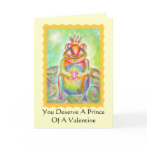 Frog With Prince Potential Valentine's Day Card
