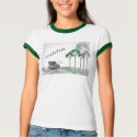 Frog with Water Lillies t-shirts