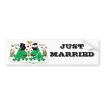 Frogette & Freddy Frog Bumper Stickers