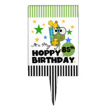 Froggie Hoppy 85th Birthday Cake Picks