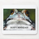 FROGGIE HOPPY BIRTHDAY mousepads