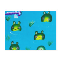 FROGGIE POND Postcard