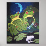 froggies and koi print