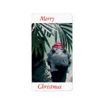 Froggy Christmas labels