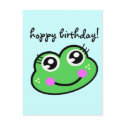 froggy head postcards