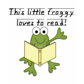 Froggy Loves to Read T-shirts and Gifts shirt
