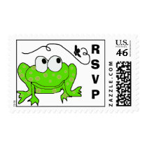 froggy lunch RSVP postage by lissame73 froggy lunch RSVP postage