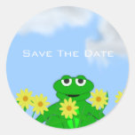 Froggy Save the date Stickers