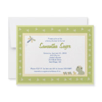 Froggy Tales Frog Prince Baby Shower 4.25 x 5.5 invitations