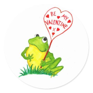 Froggy Valentine Stickers sticker