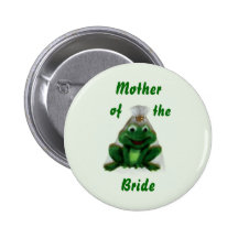 Froggy Wedding - Bride's Family Button - Style 2