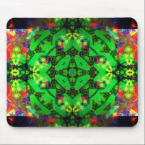 Frogiana : Green Red Geometric Arts Mousepad mousepads