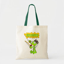 Froginho the Capoeira frog - tote Tote Bag