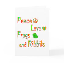 Frogs and Ribbits Greeting Card