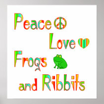 Frogs and Ribbits Poster