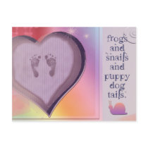 frogs and snails ... postcards