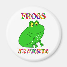 Frogs are Awesome Refrigerator Magnet