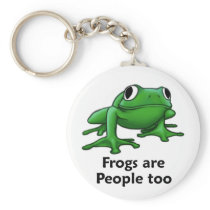 Frogs are people too key chains
