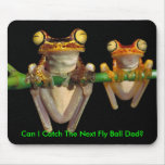 Frogs At A Baseball Game mousepads