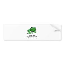 Frogs ate my Homework Bumper Sticker