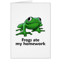 Frogs ate my Homework Cards