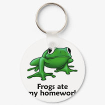 Frogs ate my Homework keychains by TheRealShuba Frogs ate my Homework keychains