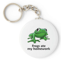 Frogs ate my Homework Keychain